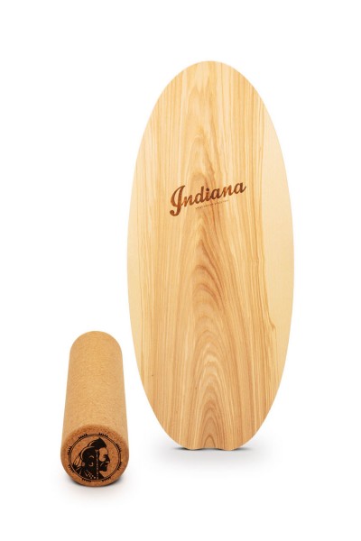 INDIANA Balance Board Esche mit Korkrolle